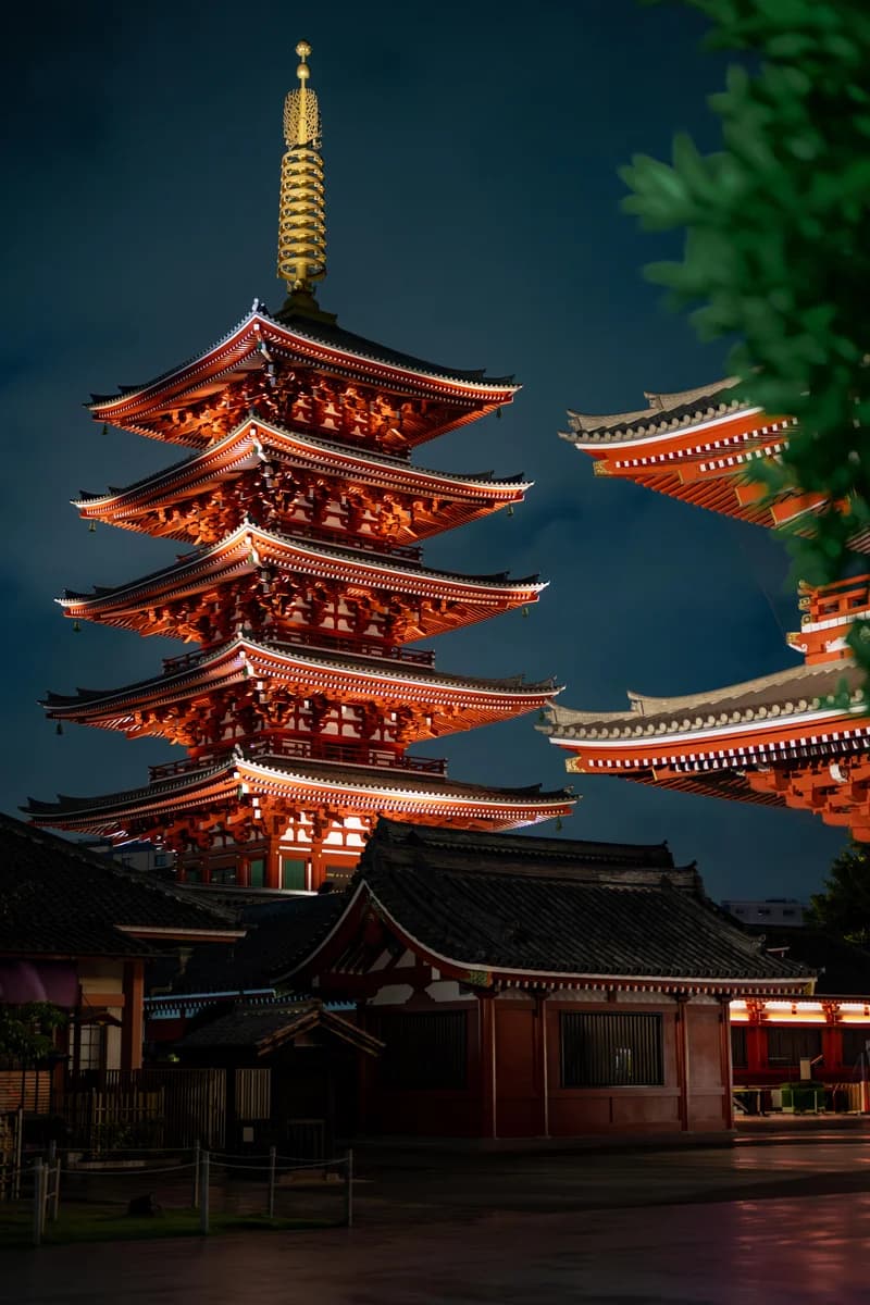 Sensō-ji Temple at Night